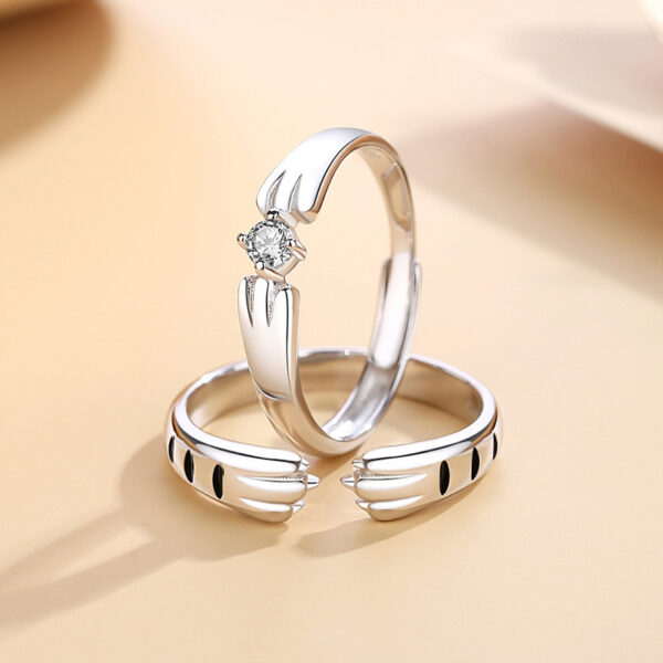 Cat's Paw Couple Rings - Image 10