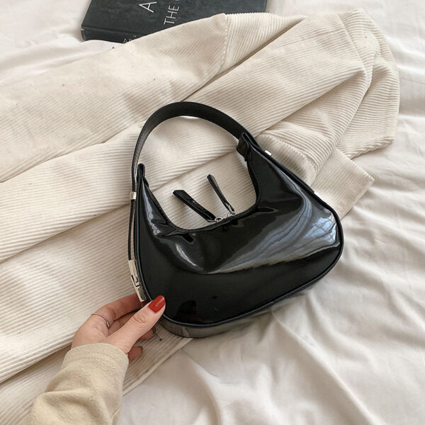 Women's Patent Leather Underarm Shoulder Bag - Image 6