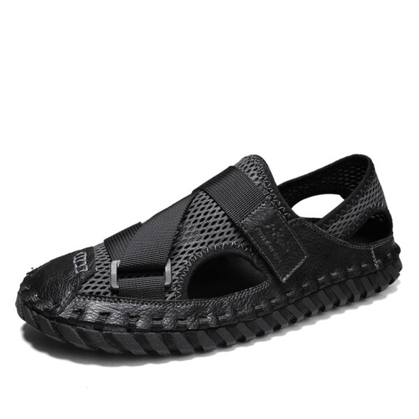 Men's Hollow Mesh Soft Bottom Sandals - Image 6