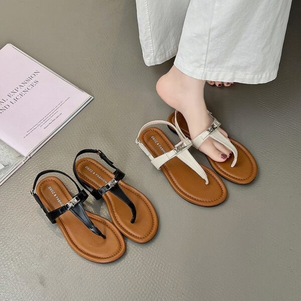 Women's Strapped Flat Sandals - Image 4