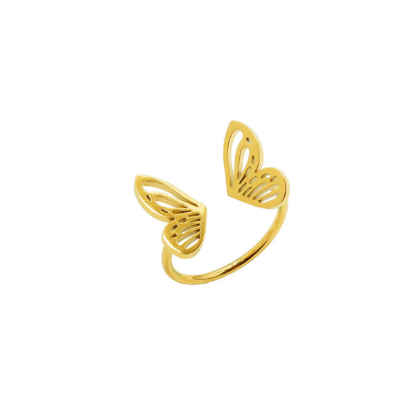 Normcore Style Hollow Butterfly Ring - Image 6