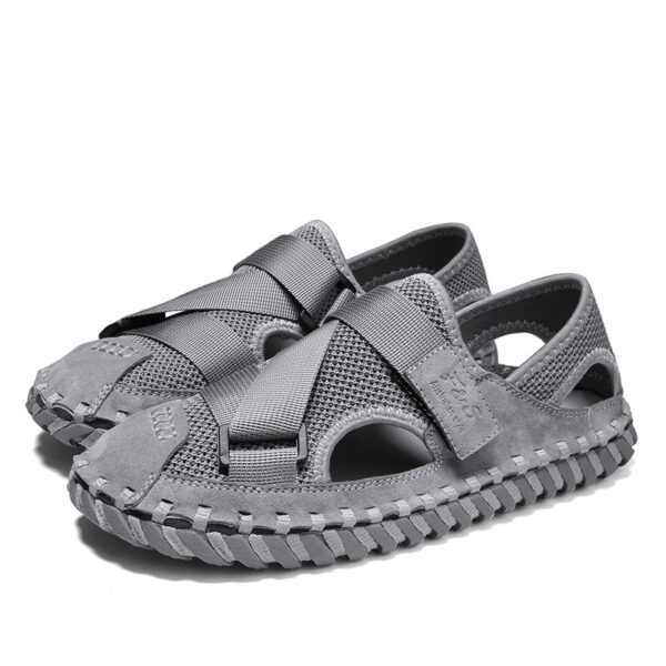 Men's Hollow Mesh Soft Bottom Sandals - Image 5