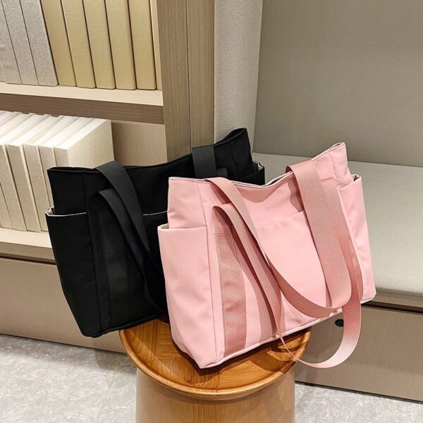 New Japanese Style Solid Color Tote Bag