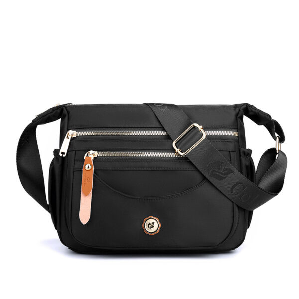 Multi-Layer One Shoulder Nylon Crossbody Bag - Image 6