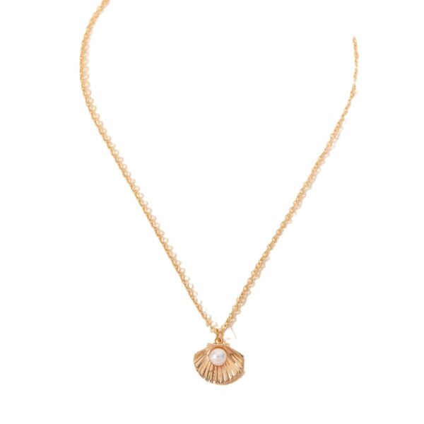 Shell Pearl Necklace For Women - Image 5