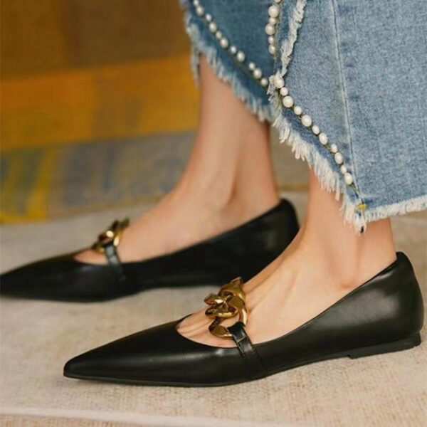 Women's Low Heel Flat Pumps Shoes - Image 2