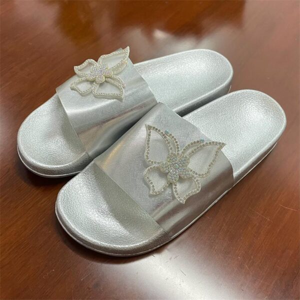 Women's Casual Light Diamond Bowknot Slippers - Image 6