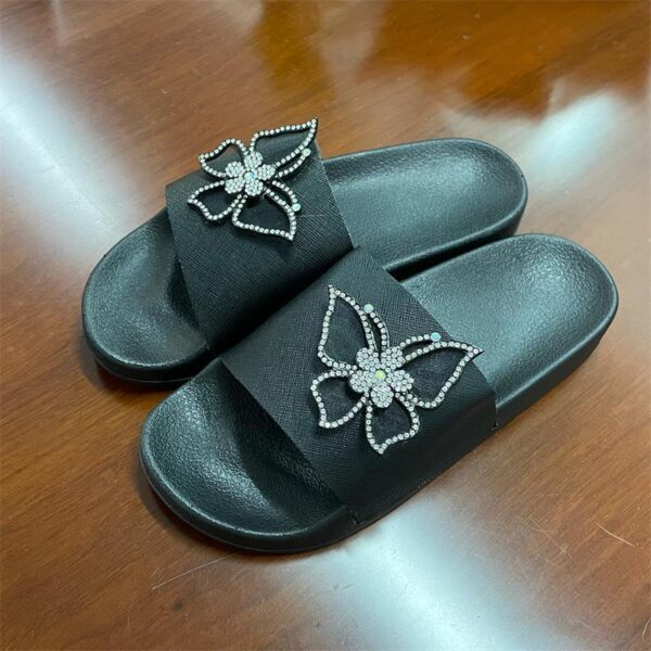 Women's Casual Light Diamond Bowknot Slippers - Image 5