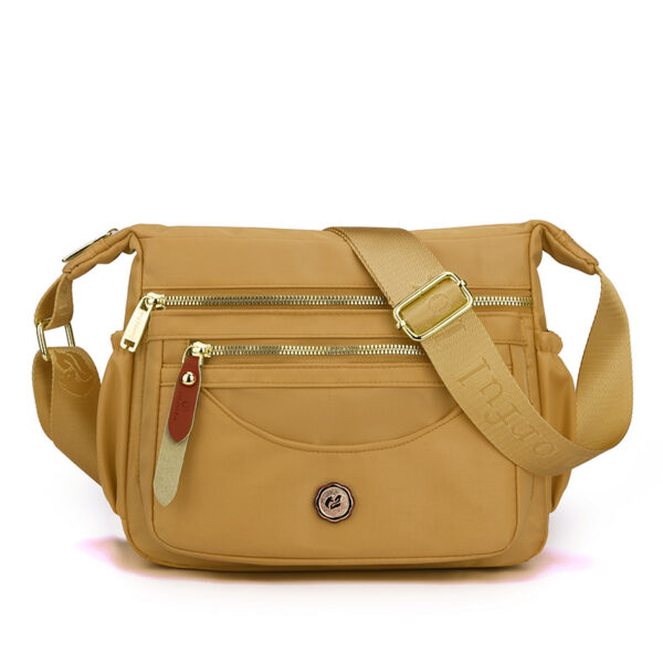 Multi-Layer One Shoulder Nylon Crossbody Bag - Image 7