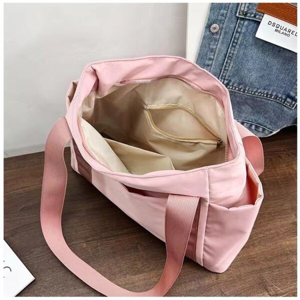 New Japanese Style Solid Color Tote Bag - Image 3