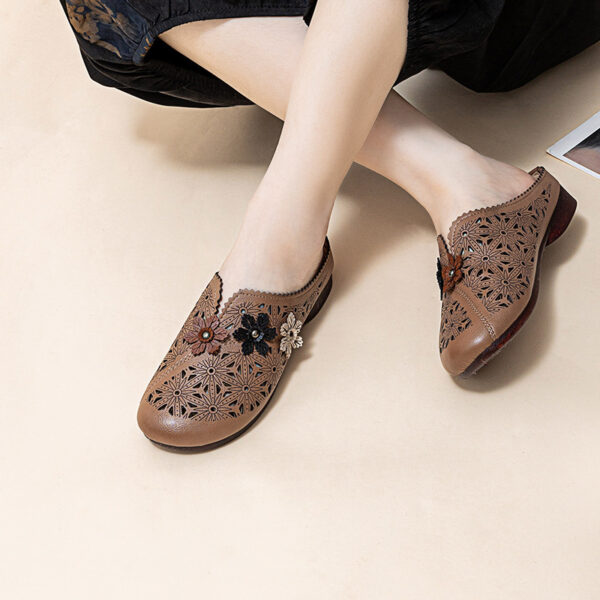 Women's Non-Slip Soft Bottom Hollowed Flat Shoes