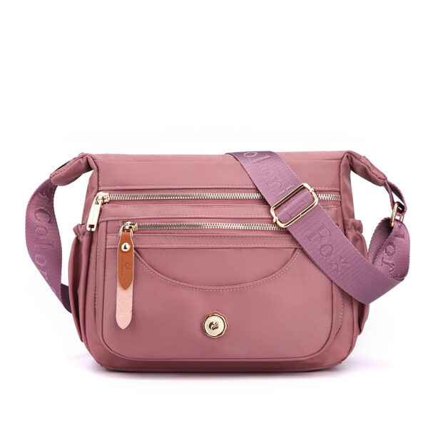 Multi-Layer One Shoulder Nylon Crossbody Bag - Image 8