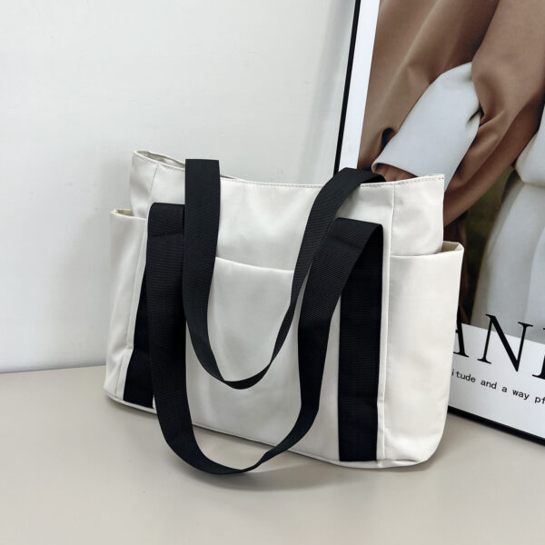 New Japanese Style Solid Color Tote Bag - Image 5