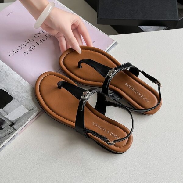 Women's Strapped Flat Sandals - Image 6