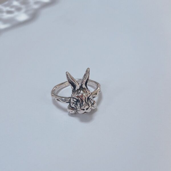 Retro Punk Rabbit Ring - Image 3