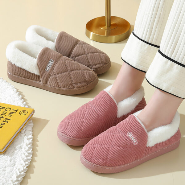 Women's Suede Indoor Corduroy Cotton Shoes