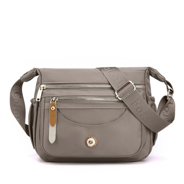 Multi-Layer One Shoulder Nylon Crossbody Bag - Image 9