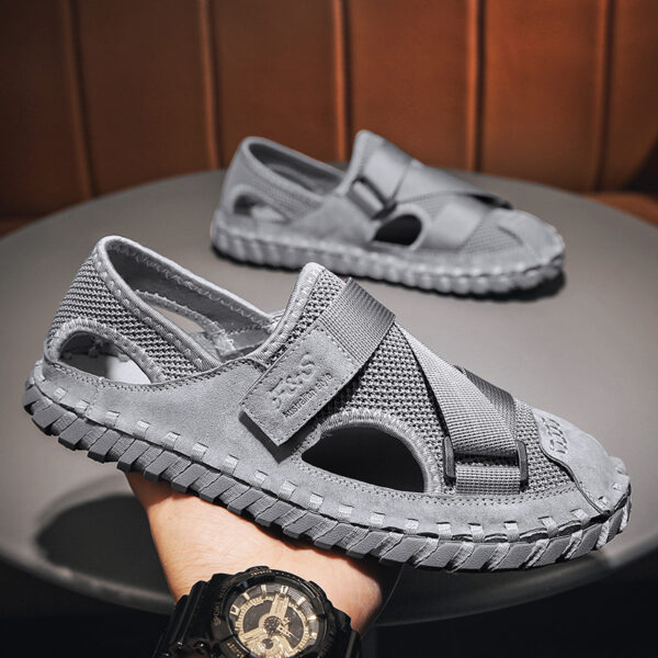 Men's Hollow Mesh Soft Bottom Sandals