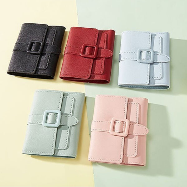 Women's Solid Color Card Holder