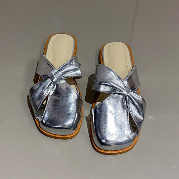 Closed-Square-Toe Comfortable Flat Sandals - Image 4