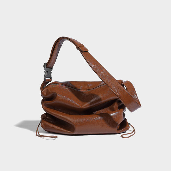 Special-interest Pleated Crossbody Tote Bag - Image 5