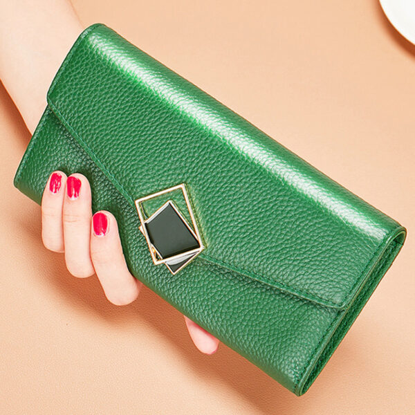 Women's Large Capacity Long Leather Wallet - Image 7