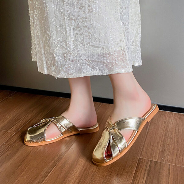 Closed-Square-Toe Comfortable Flat Sandals