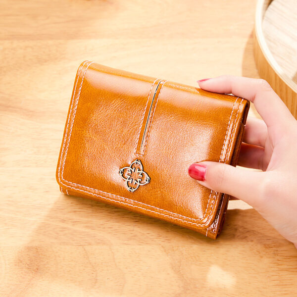 Women's Short Trifold Vintage Wallet - Image 6