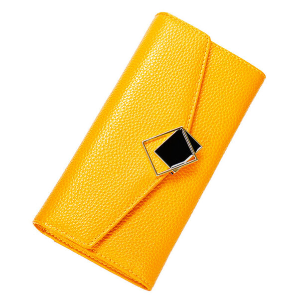 Women's Large Capacity Long Leather Wallet - Image 4