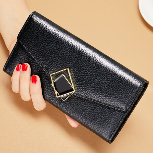 Women's Large Capacity Long Leather Wallet - Image 6