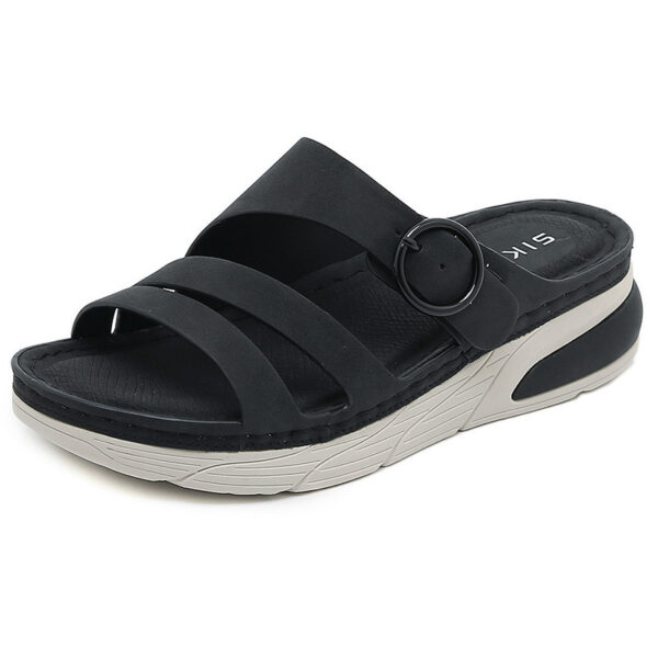 Women's Casual Comfortable Velcro Stitching Slippers - Image 3