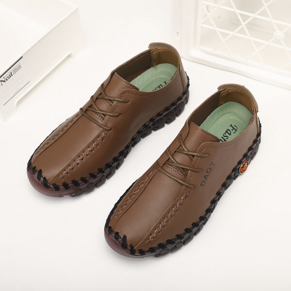 Beef Tendon Soft Bottom Flat Casual Shoes - Image 3