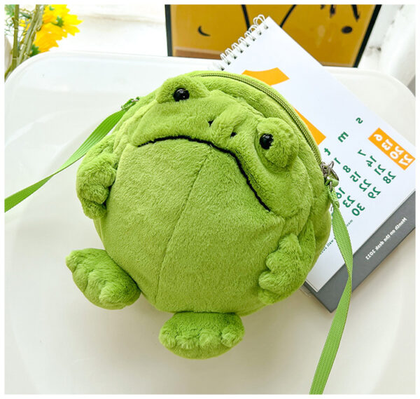 Cute And Ugly Frog-shaped Plush Doll Crossbody Bag - Image 7