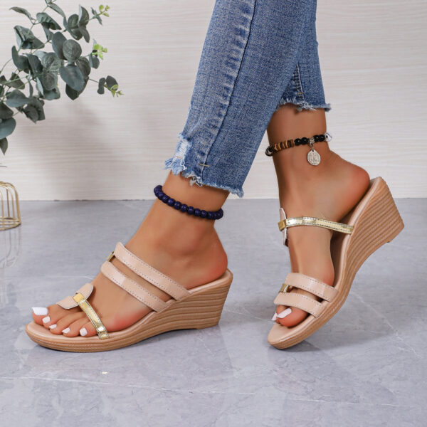 Women's Casual Summer Wedge Platform Slippers - Image 8