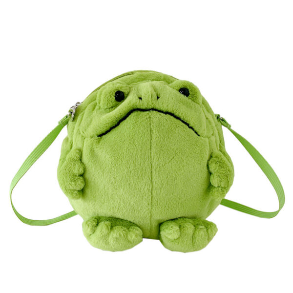 Cute And Ugly Frog-shaped Plush Doll Crossbody Bag - Image 5