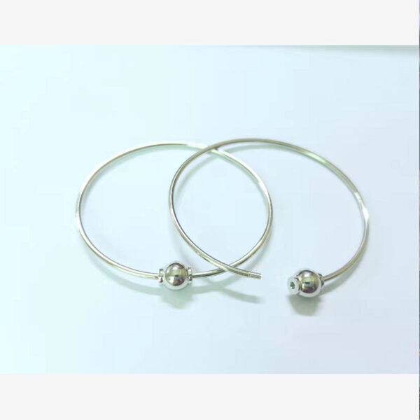 Sterling Silver Screw Movable Bracelet - Image 10