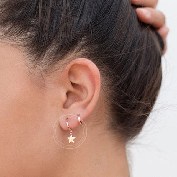 Sterling Elegant Star Earrings - Image 4