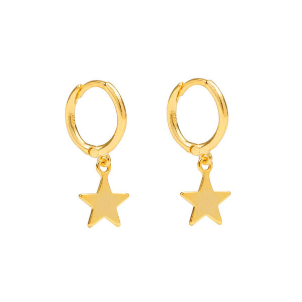 Sterling Elegant Star Earrings - Image 2