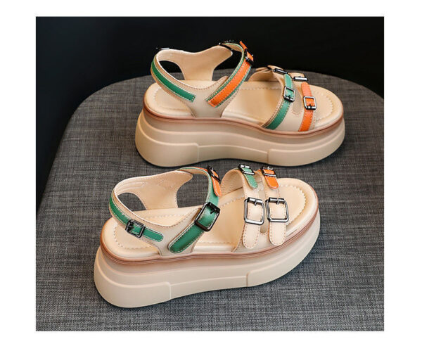 Women's Summer Colorful Color-Matching Trendy Platform Sandals - Image 9