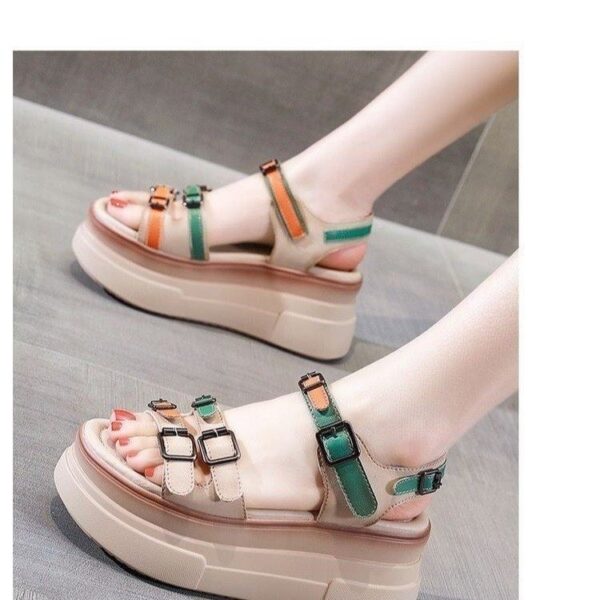 Women's Summer Colorful Color-Matching Trendy Platform Sandals