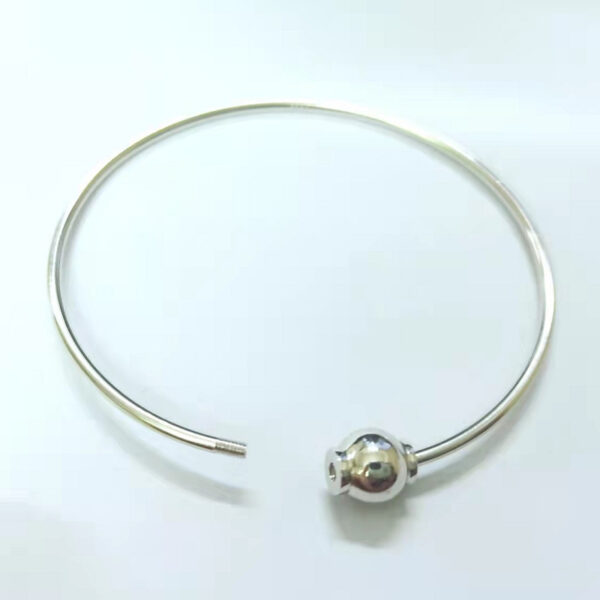 Sterling Silver Screw Movable Bracelet - Image 9