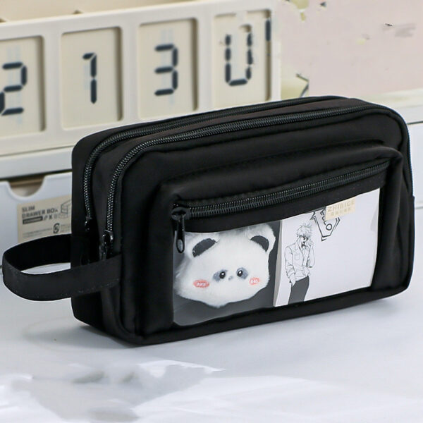 Large Capacity Cartoon Transparent Pencil Case - Image 7