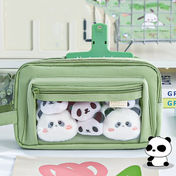 Large Capacity Cartoon Transparent Pencil Case - Image 3