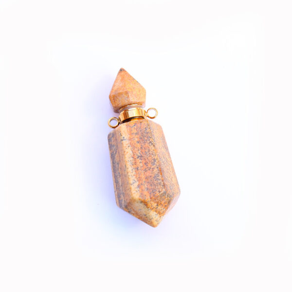 Natural Crystal Perfume Bottle Chain Pendant - Image 6