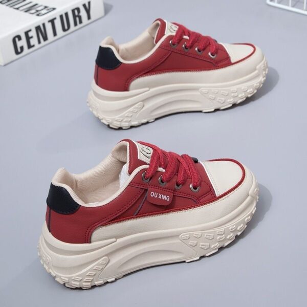 Women's Casual Versatile Korean Style Height Increasing Breathable Sneakers