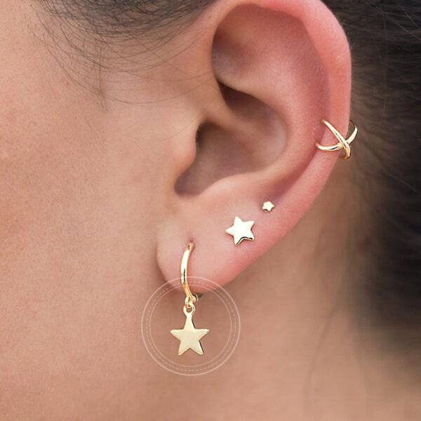 Sterling Elegant Star Earrings - Image 7