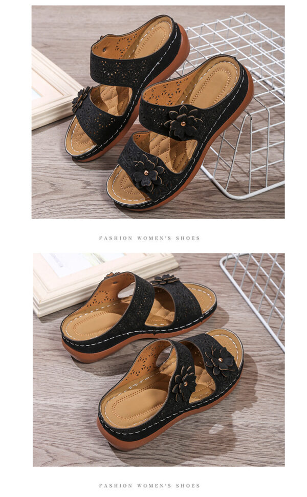 Women's Casual Flower Flat Sandals - Image 6