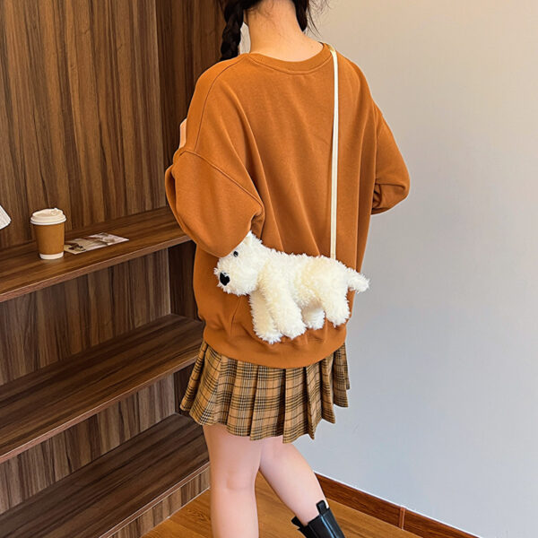 Cute Puppy Plush Shoulder Messenger Bag