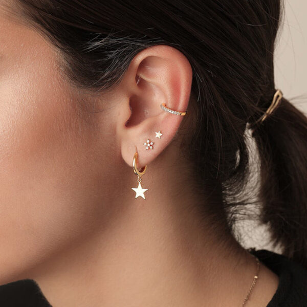 Sterling Elegant Star Earrings - Image 6