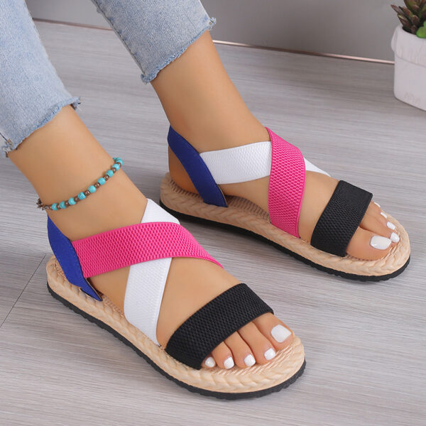 Women's Flat Soft Bottom Roman Shoes - Image 4